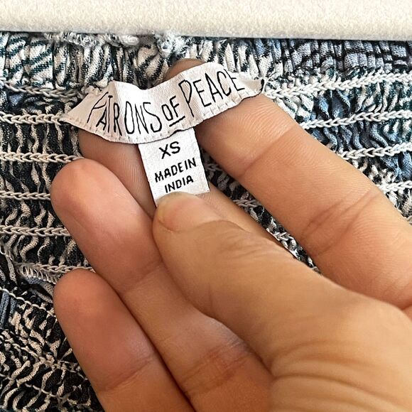 Patrons of Peace | Women's XS, smocked bodice, wide‎ leg jumpsuit - Picture 8 of 9